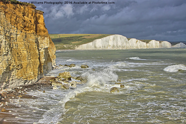  The Seven Sisters From Hope Gap Picture Board by Colin Williams Photography