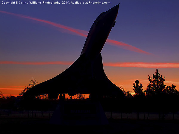  Concorde Sunrise 1 - Brooklands Picture Board by Colin Williams Photography