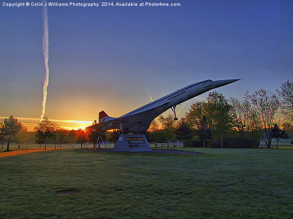  Concorde Sunrise 4 - Brooklands Picture Board by Colin Williams Photography