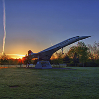Buy canvas prints of  Concorde Sunrise 4 - Brooklands by Colin Williams Photography