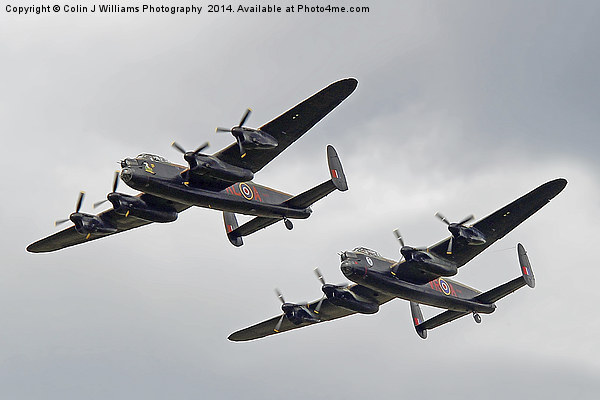  The Two Lancasters - Dunsfold Wings And Wheels Picture Board by Colin Williams Photography