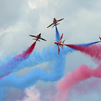 Buy canvas prints of  The Red Arrows Gypo Break - Dunsfold 2014 by Colin Williams Photography