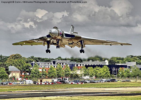 Vulcan To The Skies Landing - Farnborough 2014 Picture Board by Colin Williams Photography