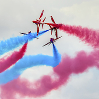 Buy canvas prints of  The Red Arrows Gypo Break 2 - Dunsfold 2014 by Colin Williams Photography