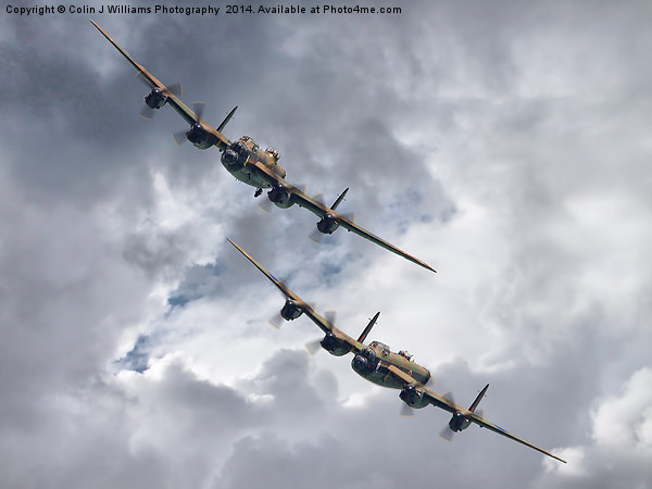  The 2 Lancasters Dunsfold  Picture Board by Colin Williams Photography