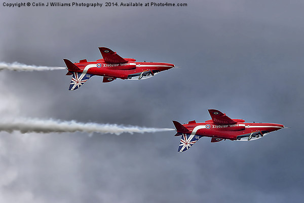  The Red Arrows Mirror Pass - Dunsfold 2014 Picture Board by Colin Williams Photography