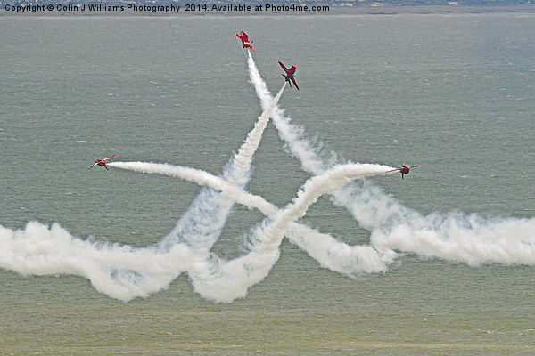  The Red Arrows - Opposition Barrel Roll - Eastbou Picture Board by Colin Williams Photography