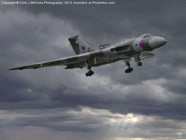  Vulcan on Final Approach Picture Board by Colin Williams Photography