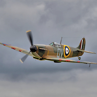 Buy canvas prints of  Guy Martin`s Spitfire 1 by Colin Williams Photography