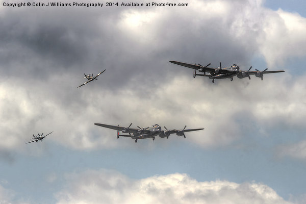  The Two Lancasters Tour - Dunsfold 2014 Picture Board by Colin Williams Photography