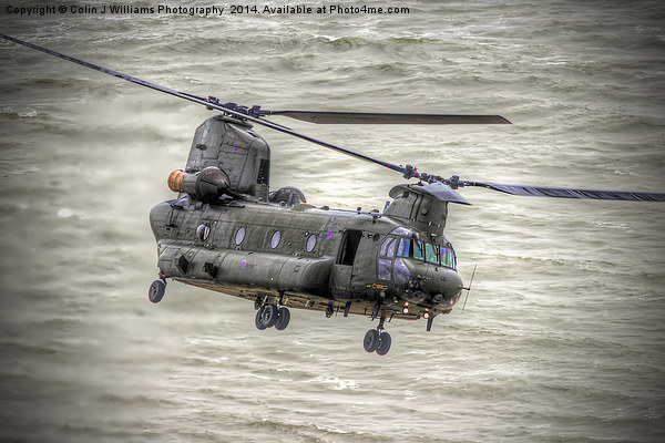  Chinook as Seen From Beachy Head - Airbourne 2014 Picture Board by Colin Williams Photography