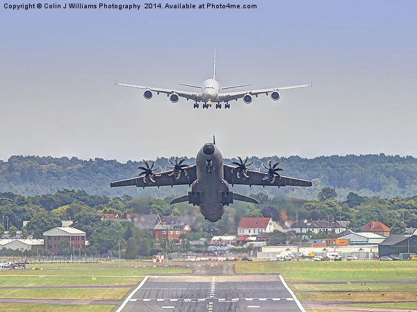  Airbus Frenzy - Farnborough 2014 Picture Board by Colin Williams Photography