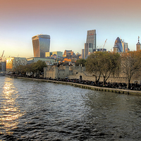 Buy canvas prints of  City Of London from Tower Bridge by Colin Williams Photography