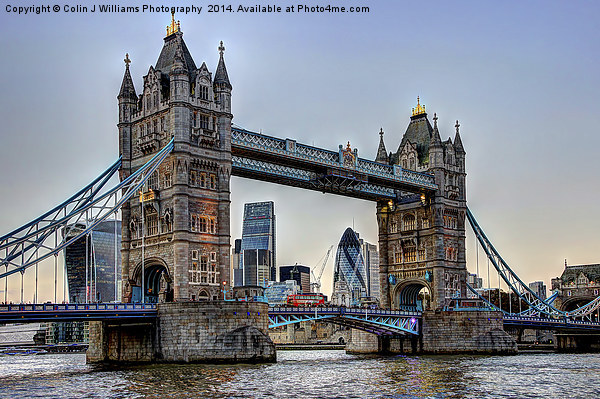 Tower Bridge And The City 2 Picture Board by Colin Williams Photography