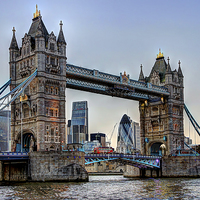 Buy canvas prints of Tower Bridge And The City 2 by Colin Williams Photography