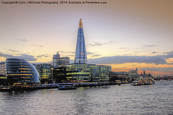  City Hall and The Shard Picture Board by Colin Williams Photography