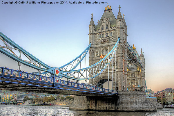   Tower Bridge From Butlers Wharf 2 Picture Board by Colin Williams Photography