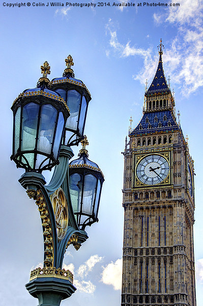  Big Ben And Lamp 2 Picture Board by Colin Williams Photography