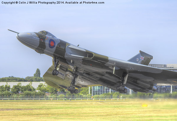  Vulcan Takes to the Sky - Farnborough 2014 Picture Board by Colin Williams Photography