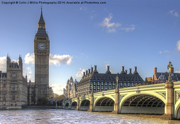   Westminster Skyline 2 Picture Board by Colin Williams Photography