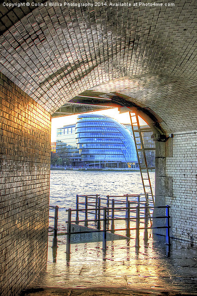  City Hall From Underneath Tower Bridge Picture Board by Colin Williams Photography