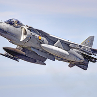 Buy canvas prints of Spanish AV-8B II Harrier 1 by Colin Williams Photography
