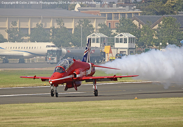  Single Arrow Landing - The Red Arrows Picture Board by Colin Williams Photography