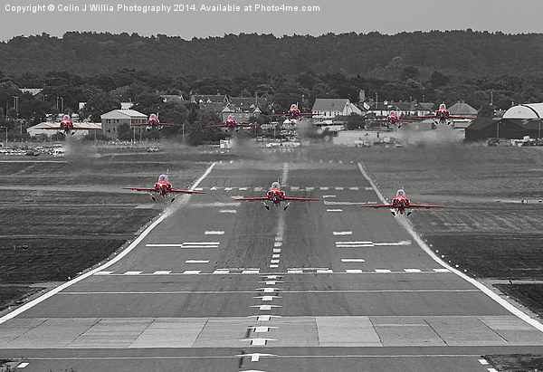  The Red Arrows Take Off - Wheels Up Picture Board by Colin Williams Photography