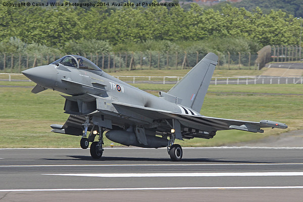   Eurofighter Typhoon Landing - Farnbourough 2014 Picture Board by Colin Williams Photography