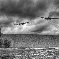 Buy canvas prints of  The Two Lancasters The Derwent Dam by Colin Williams Photography