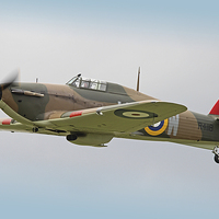 Buy canvas prints of  Hawker Hurricane Shoreham 2014 - 2 by Colin Williams Photography