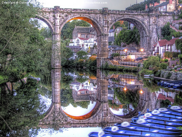 Morning Knaresborough Reflections  Picture Board by Colin Williams Photography