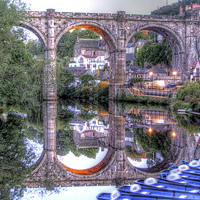 Buy canvas prints of Morning Knaresborough Reflections  by Colin Williams Photography