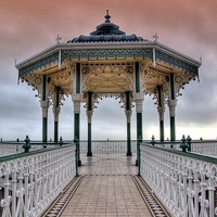 Buy canvas prints of  Brighton and Hove Bandstand - 1 by Colin Williams Photography