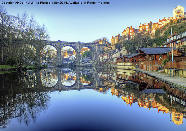 The Golden Hour Knaresborough Reflections  Picture Board by Colin Williams Photography