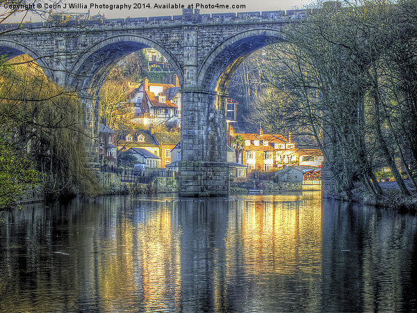  The Golden Hour Knaresborough Viaduct Picture Board by Colin Williams Photography