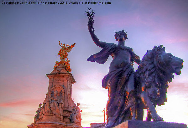  Victoria Memorial at Sunset 1 Picture Board by Colin Williams Photography