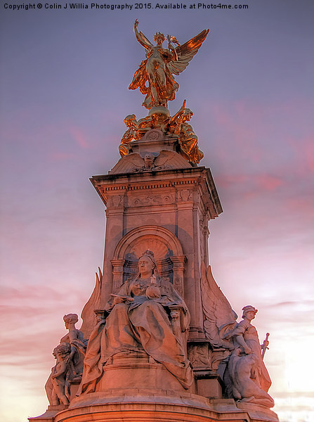  Victoria Memorial at Sunset 2 Picture Board by Colin Williams Photography