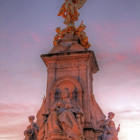Buy canvas prints of  Victoria Memorial at Sunset 2 by Colin Williams Photography