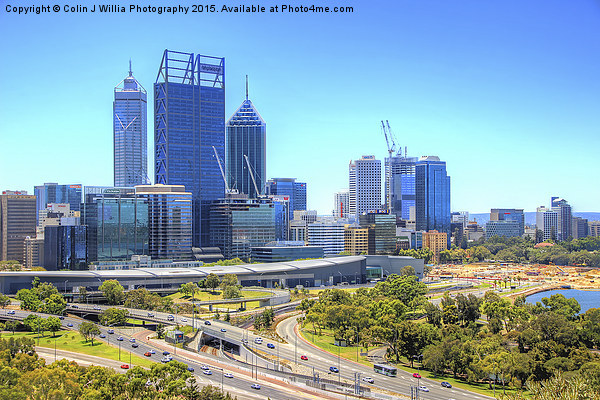  The City Of Perth WA Picture Board by Colin Williams Photography