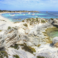 Buy canvas prints of  Longreach Bay Rottnest Island Perth WA by Colin Williams Photography