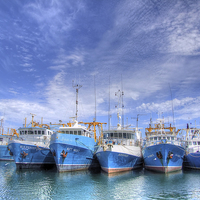 Buy canvas prints of  Fishing Fleet Fremantle WA  by Colin Williams Photography