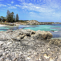 Buy canvas prints of  The Basin - Rottnest Island WA - Panorama by Colin Williams Photography