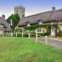 Buy canvas prints of  Godshill - I.O.W. by Colin Williams Photography