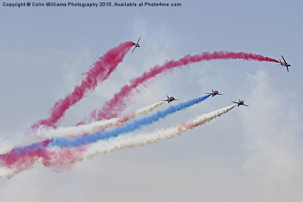   Red Arrows Rollbacks Picture Board by Colin Williams Photography