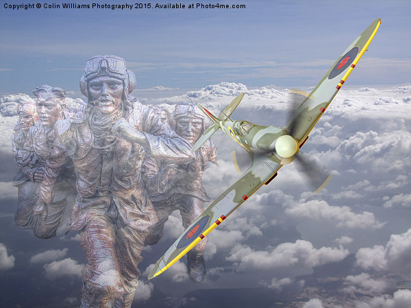  Out Of The Clouds - We Remember Them -  75 years  Picture Board by Colin Williams Photography