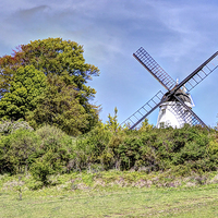 Buy canvas prints of  Cobstone Windmill overlooking Turville by Colin Williams Photography