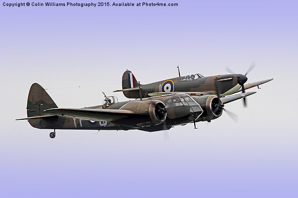 Spitfire And Blenheim Duxford 2015 - 1 Picture Board by Colin Williams Photography