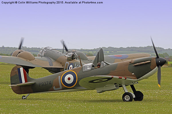  Spitfire And Blenheim Duxford  2015 - 3 Picture Board by Colin Williams Photography