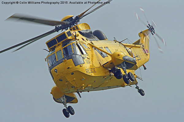  Rescue Hero The Westland Sea King Close Hover Picture Board by Colin Williams Photography